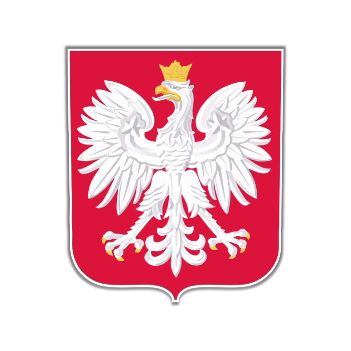 Polish Coat of Arms Full Color Vinyl Decal