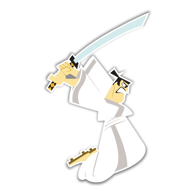 Samurai Jack Full Color Vinyl Decal - Custom Size