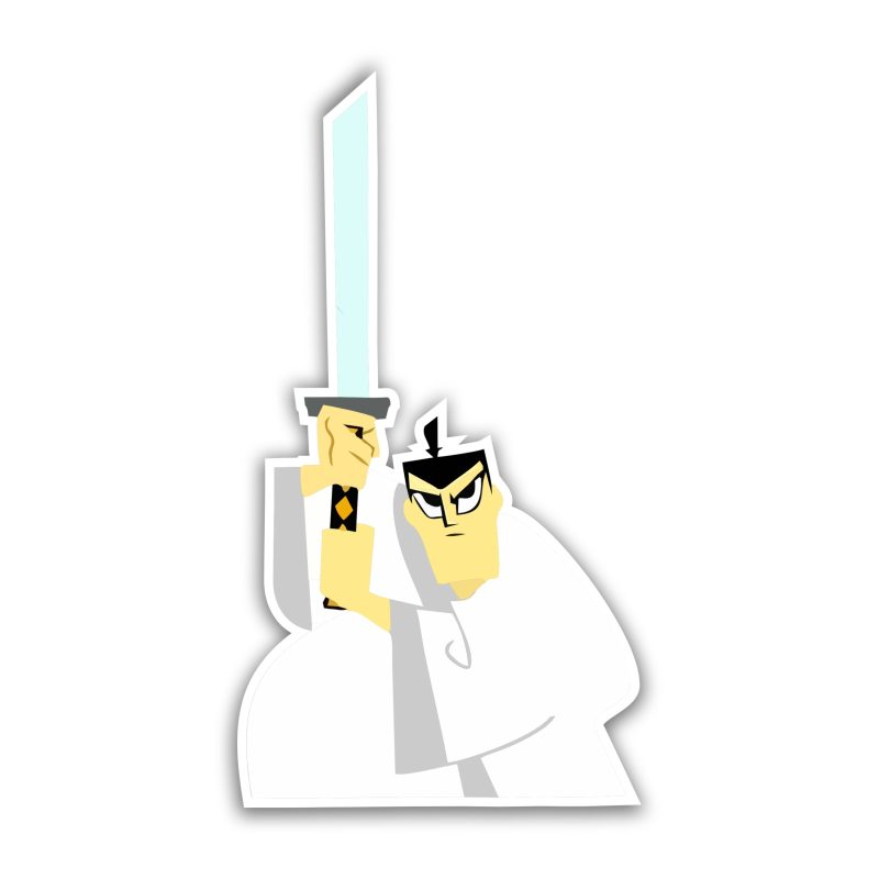 Samurai Jack Full Color Vinyl Decal - Custom Size
