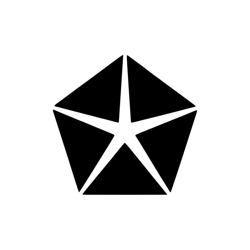 Mopar Pentastar Vinyl Decal - Custom Size