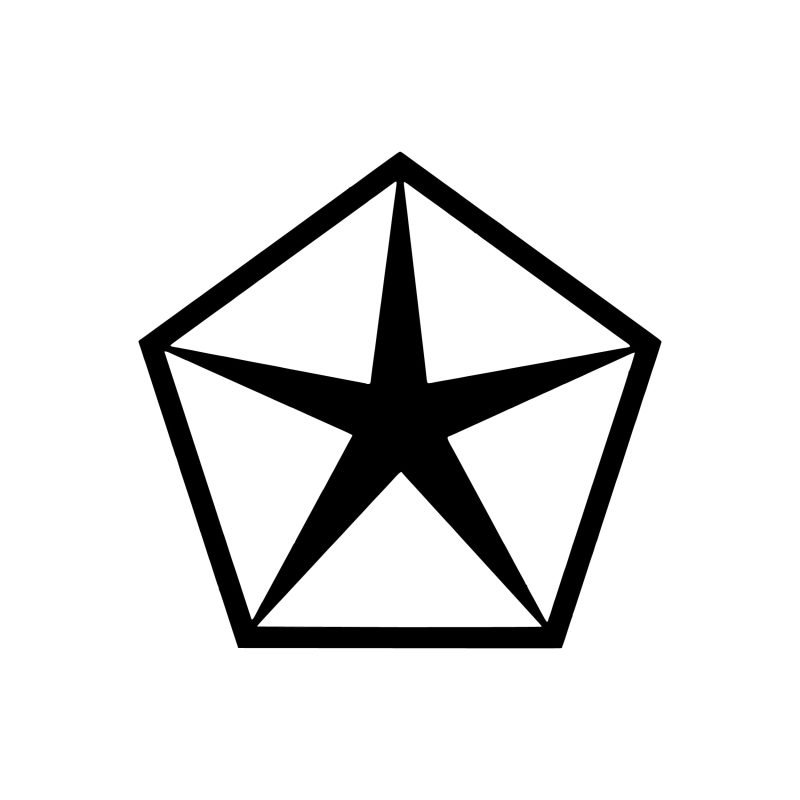 Mopar Pentastar Vinyl Decal - Custom Size