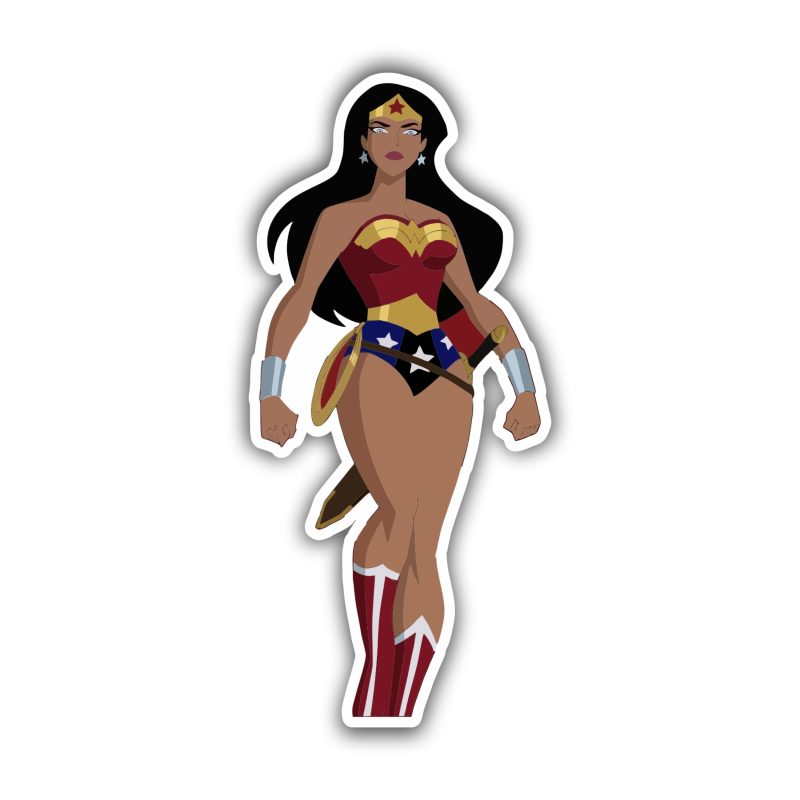 Wonder Woman Full Color Vinyl Decal - Custom Size
