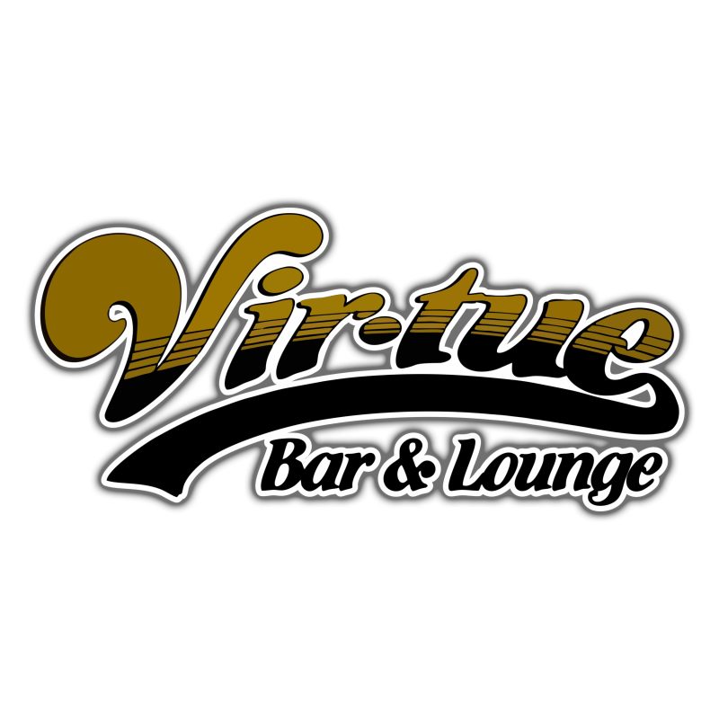 Custom for Timothy- Virtue Bar & Lounge - Full Color Vinyl Sticker - Custom Size