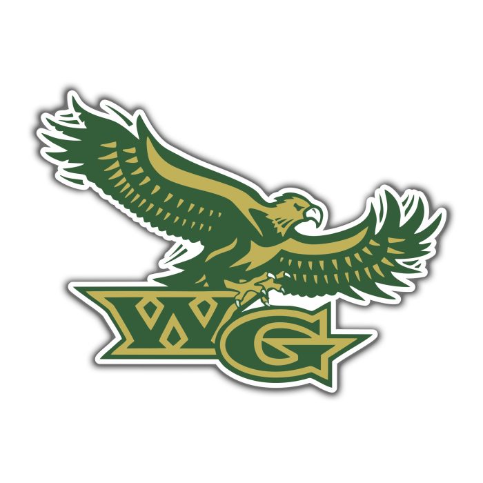Woodward Granger Hawks - Hawk - Full Color Vinyl Decal - Custom Size