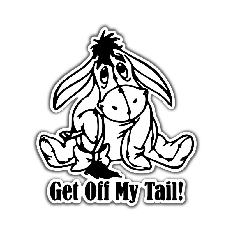 Winnie The Pooh - Eeyore- Full Color Vinyl Sticker - Custom Size