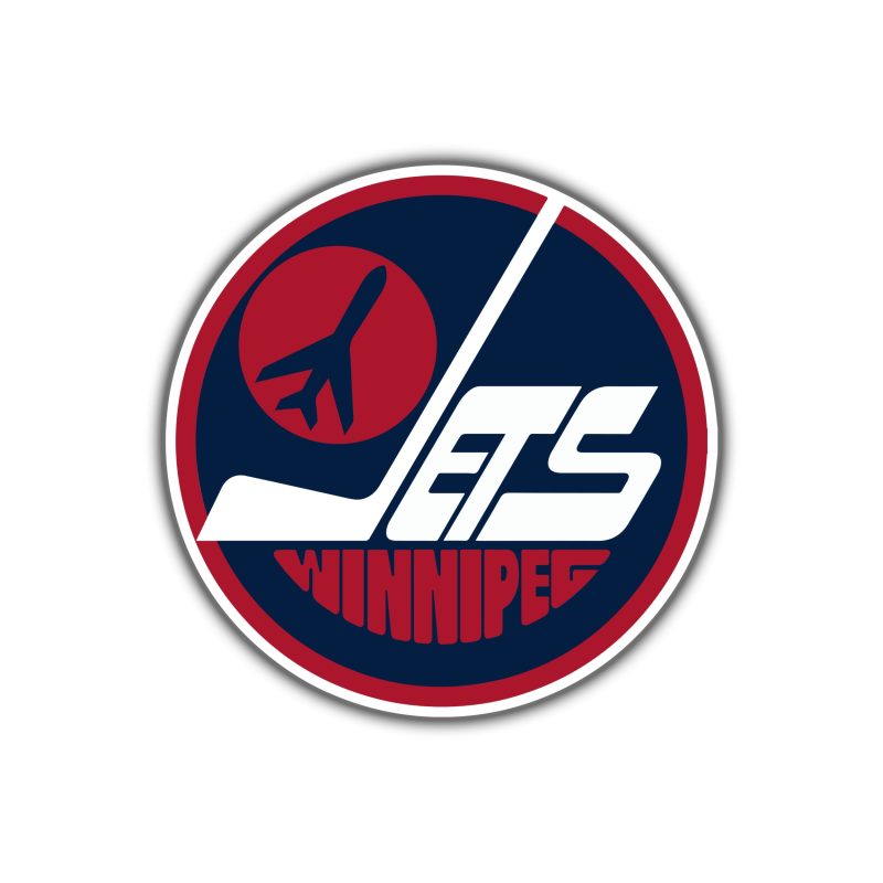 Winnipeg Jets Full Color Vinyl Sticker - Custom Size