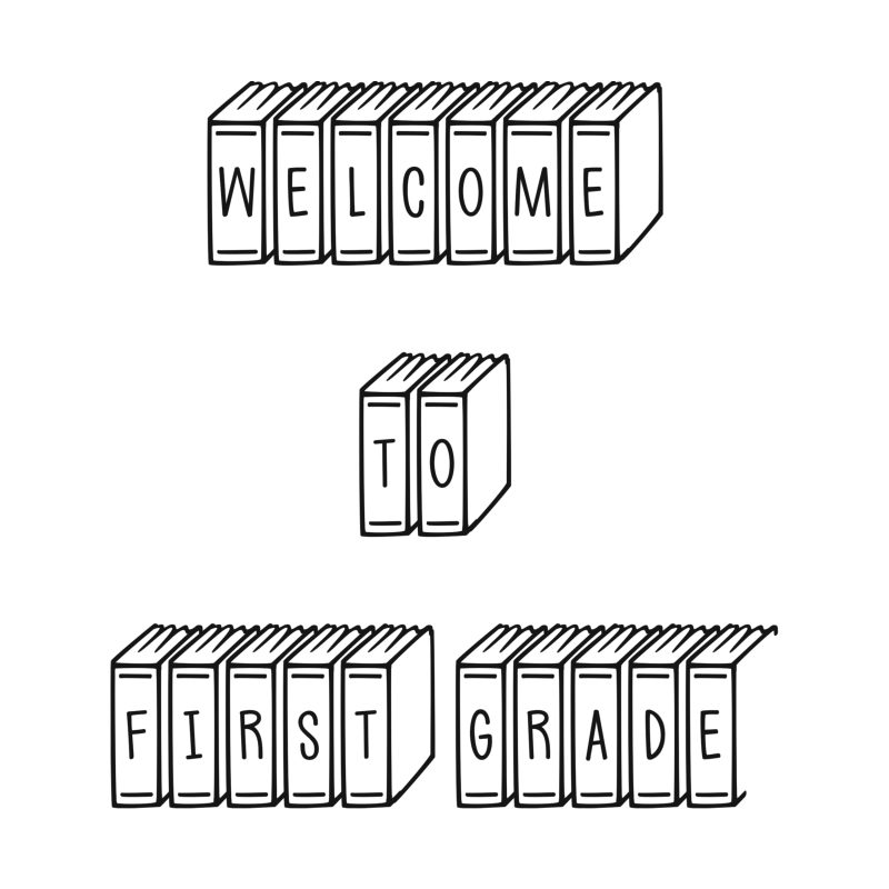Welcome to First Grade Vinyl Decal - Custom Size