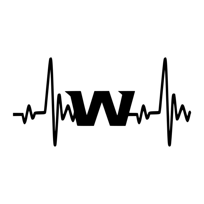 Washington Commanders - Heartbeat- Vinyl Sticker