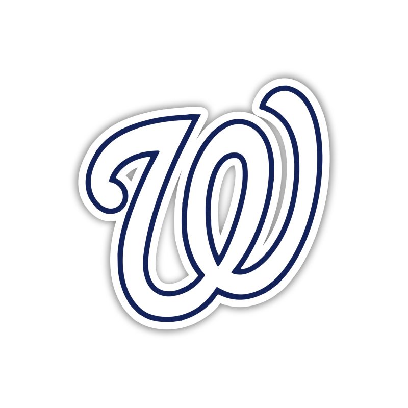Washington Nationals - White W - Temporary Tattoo