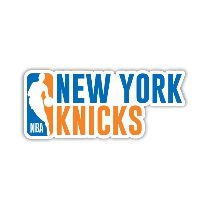 New York Knicks - NBA Logo With Name  - Temporary Tattoo
