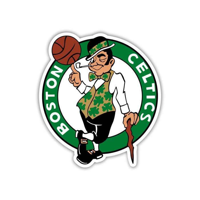 Boston Celtics - Circle With Leprechaun In Middle - Temporary Tattoo