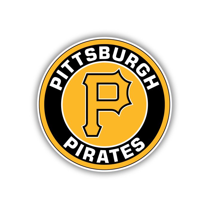 Pittsburgh Pirates - Yellow and Black Circle - Temporary Tattoo
