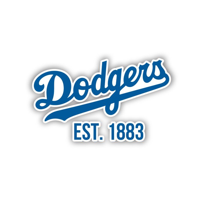 Los Angeles Dodgers - Dodgers EST. 1883 - Temporary Tattoo