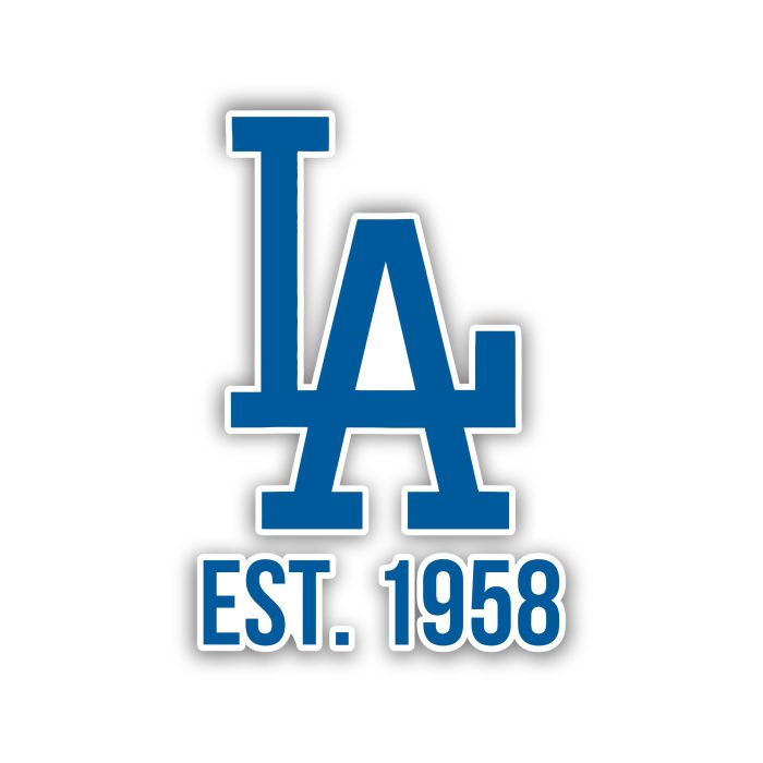 Los Angeles Dodgers - LA EST. 1958 - Temporary Tattoo