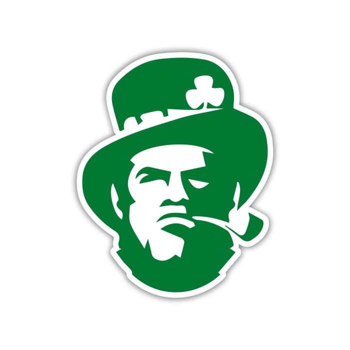 Boston Celtics - Leprechaun Head - Temporary Tattoo
