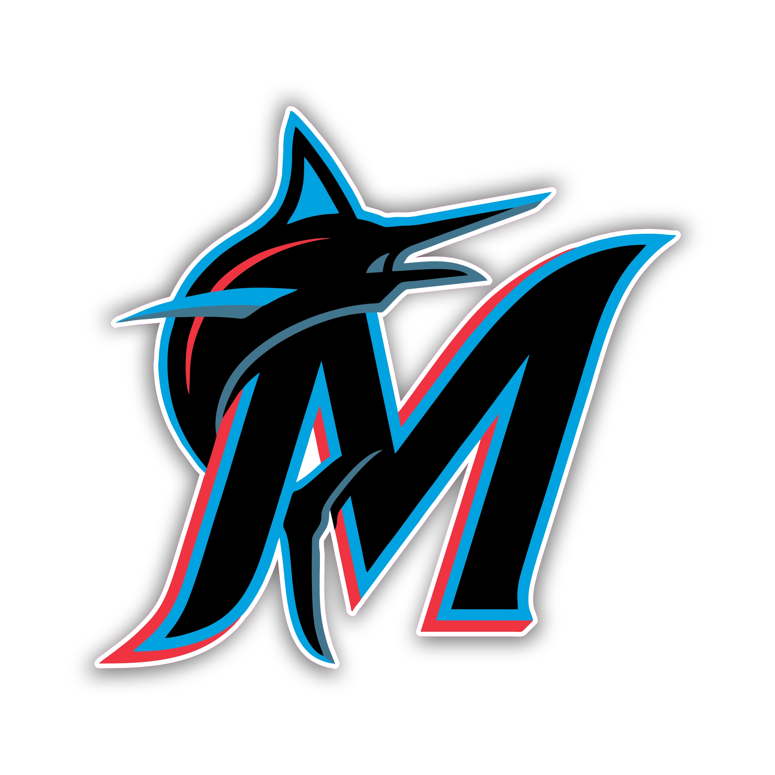 Miami Marlins - Name with M - Temporary Tattoo