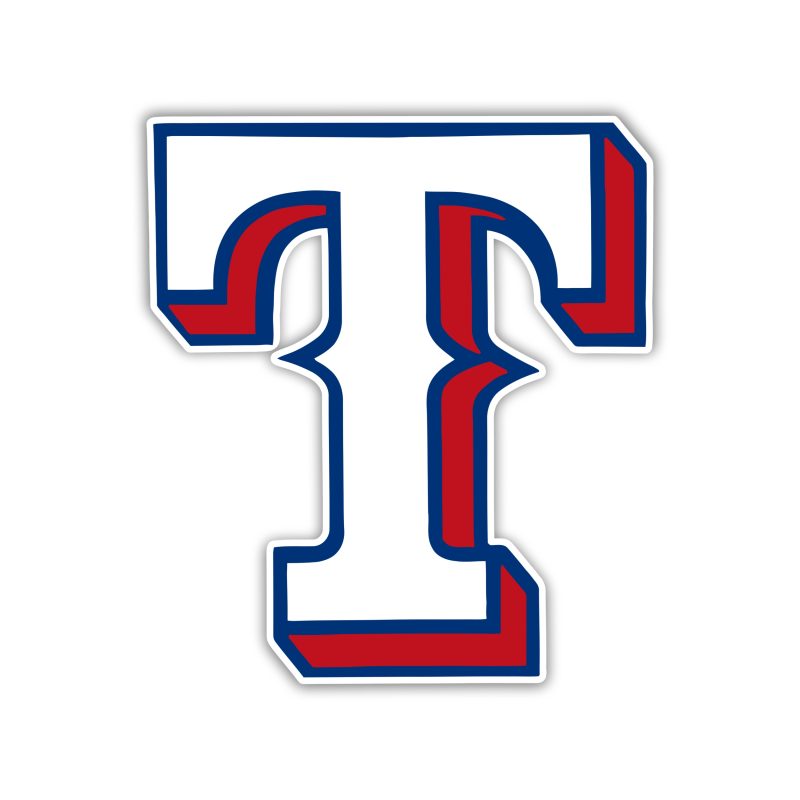 Texas Rangers - White T - Temporary Tattoo