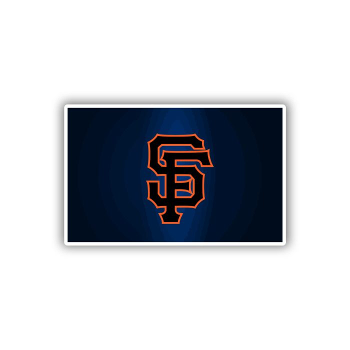 San Francisco Giants - Blue Background With SF - Temporary Tattoo