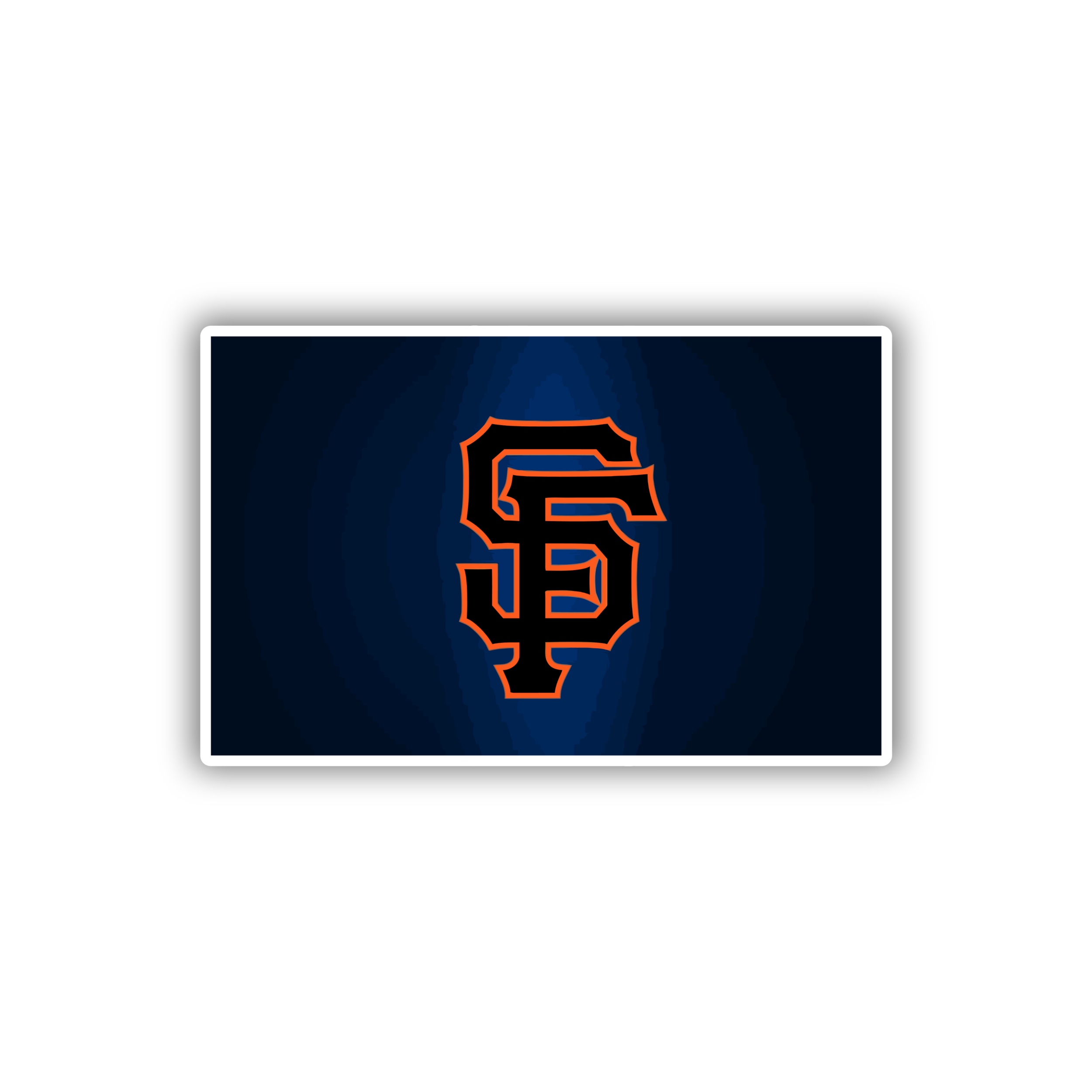 San Francisco Giants - Blue Background With SF - Temporary Tattoo
