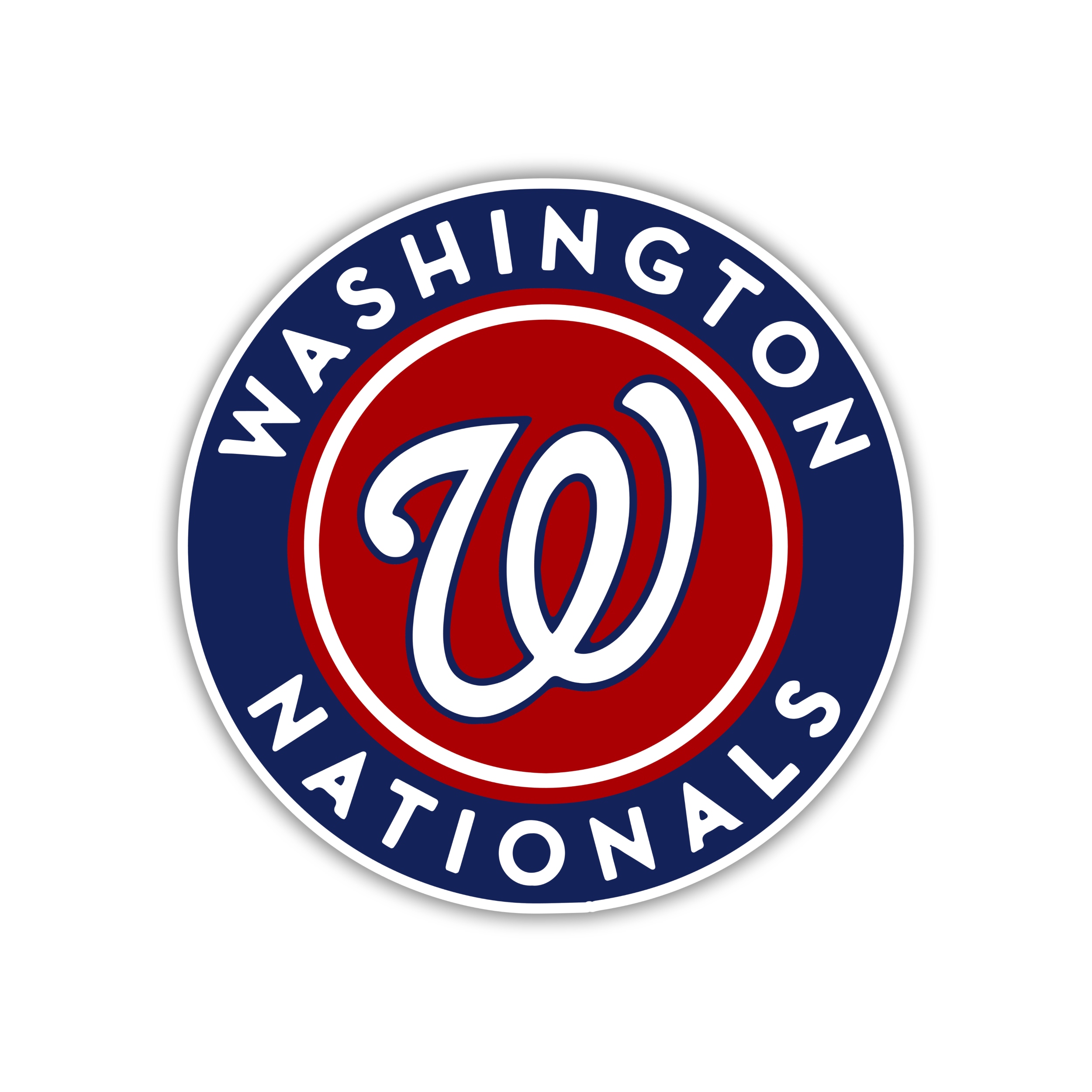 Washington Nationals - Blue And Red Circle - Temporary Tattoo