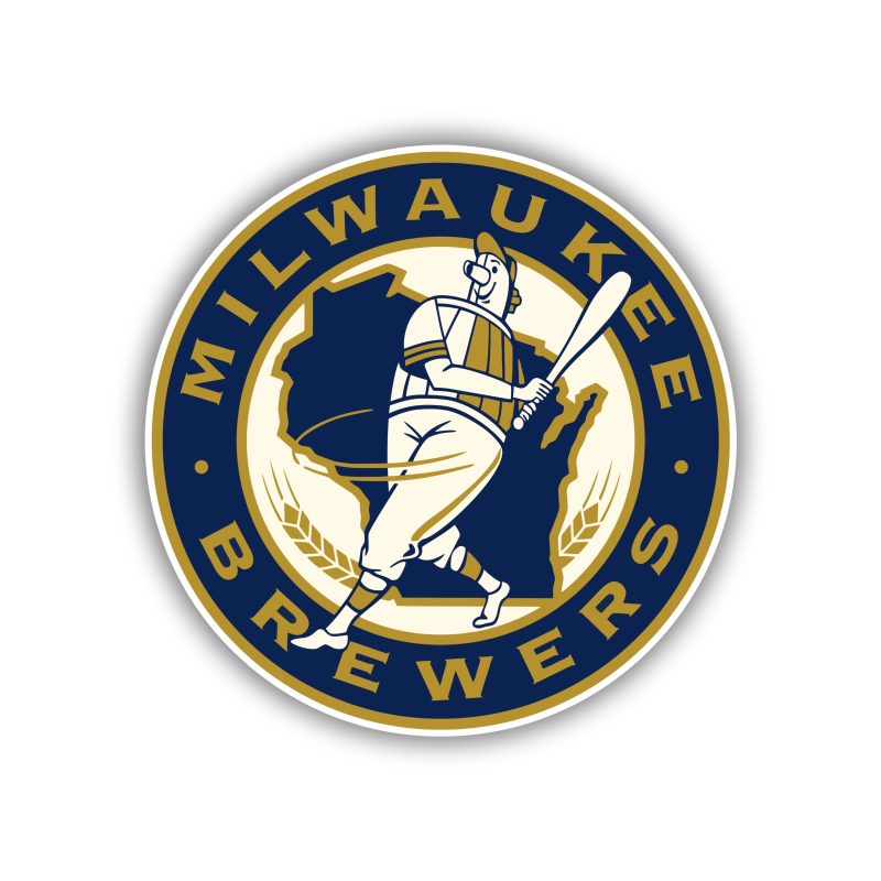 Milwaukee Brewers - Circle With Man - Temporary Tattoo