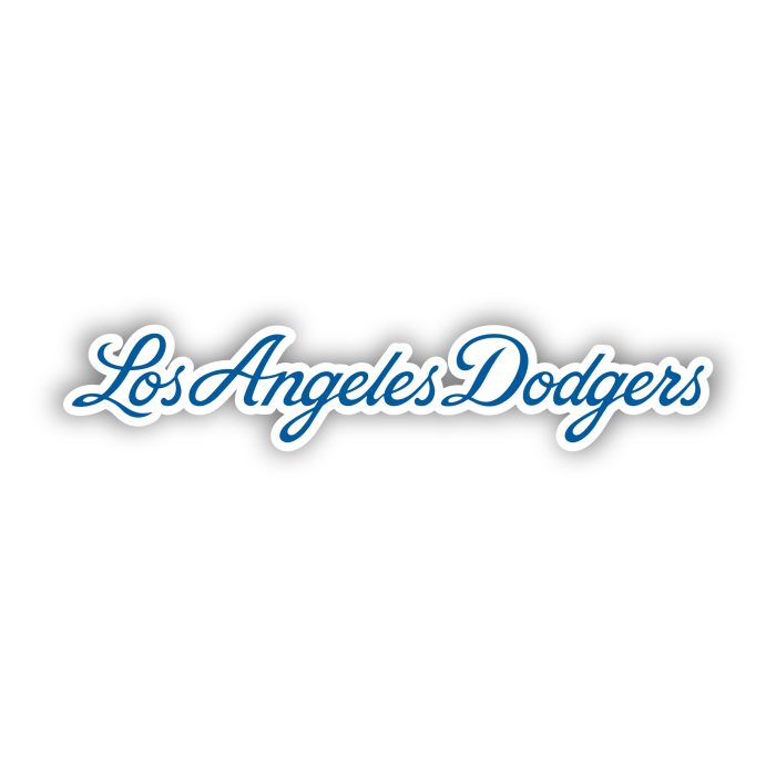 Los Angeles Dodgers - Cursive Name - Temporary Tattoo