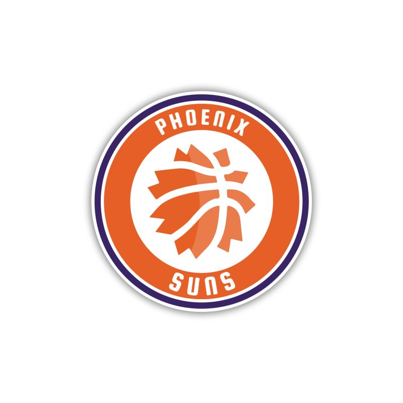 Phoenix Suns - Full Color Vinyl Sticker - Custom Size