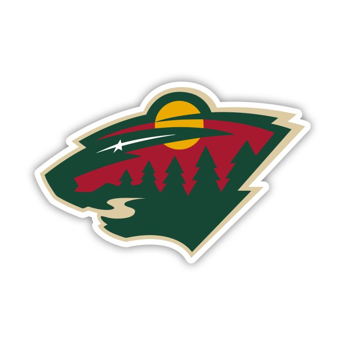 Minnesota Wild - Full Color Vinyl Sticker – Custom Size