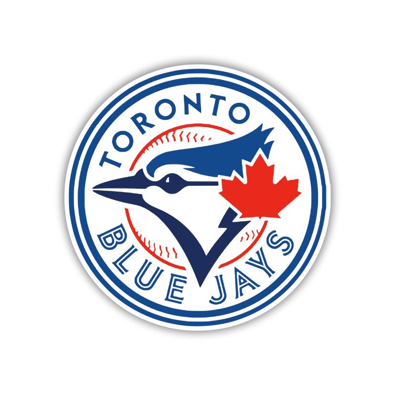 Toronto Blue Jays - Circle With Bird and Name - Temporary Tattoo