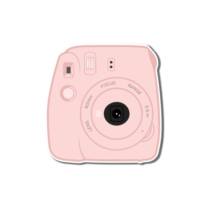 Polaroid Camera Full Color Vinyl Decal - Custom Size