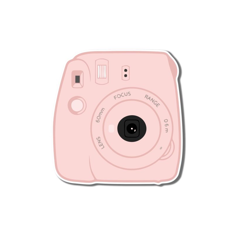 Polaroid Camera Full Color Vinyl Decal - Custom Size