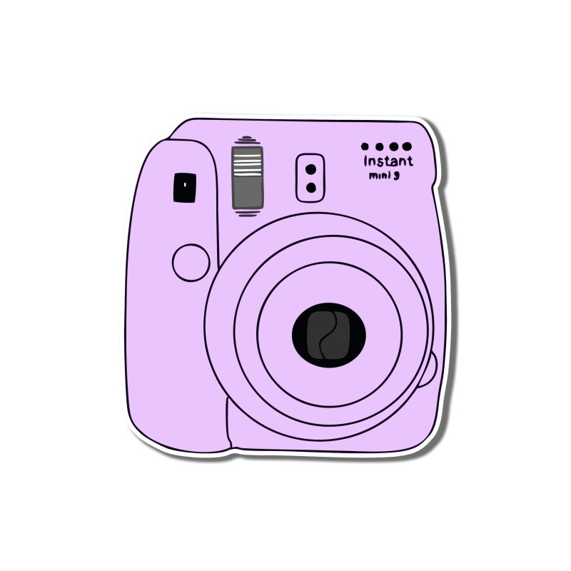 Polaroid Camera Full Color Vinyl Decal - Custom Size