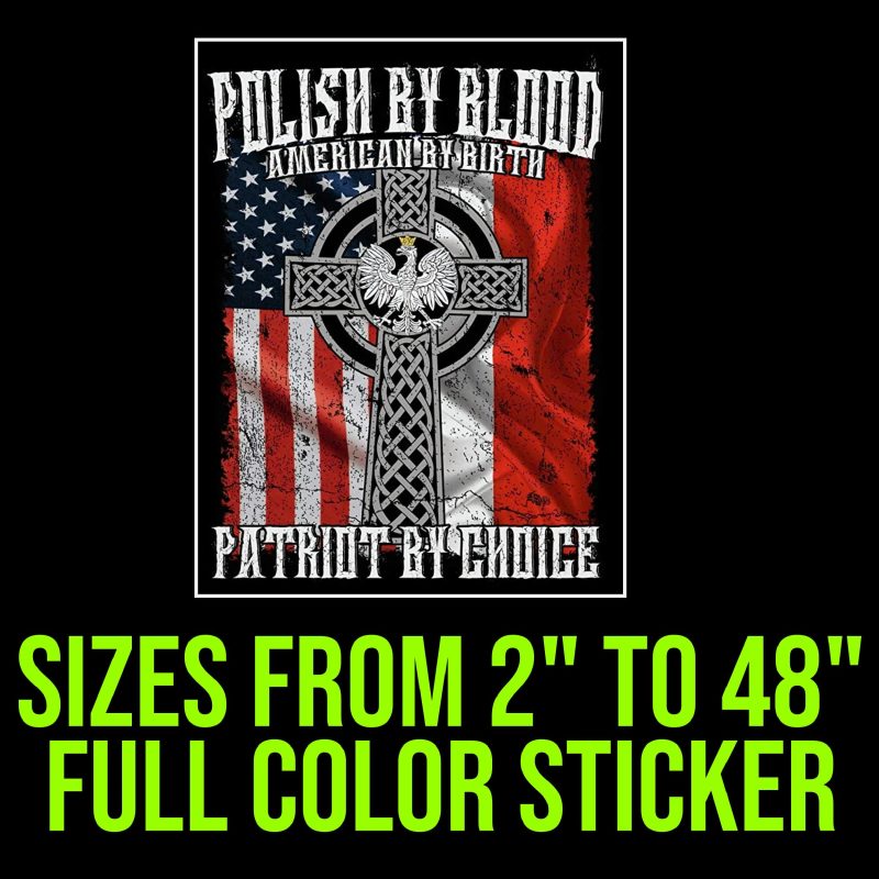 Polish By Blood Full Color Vinyl Decal