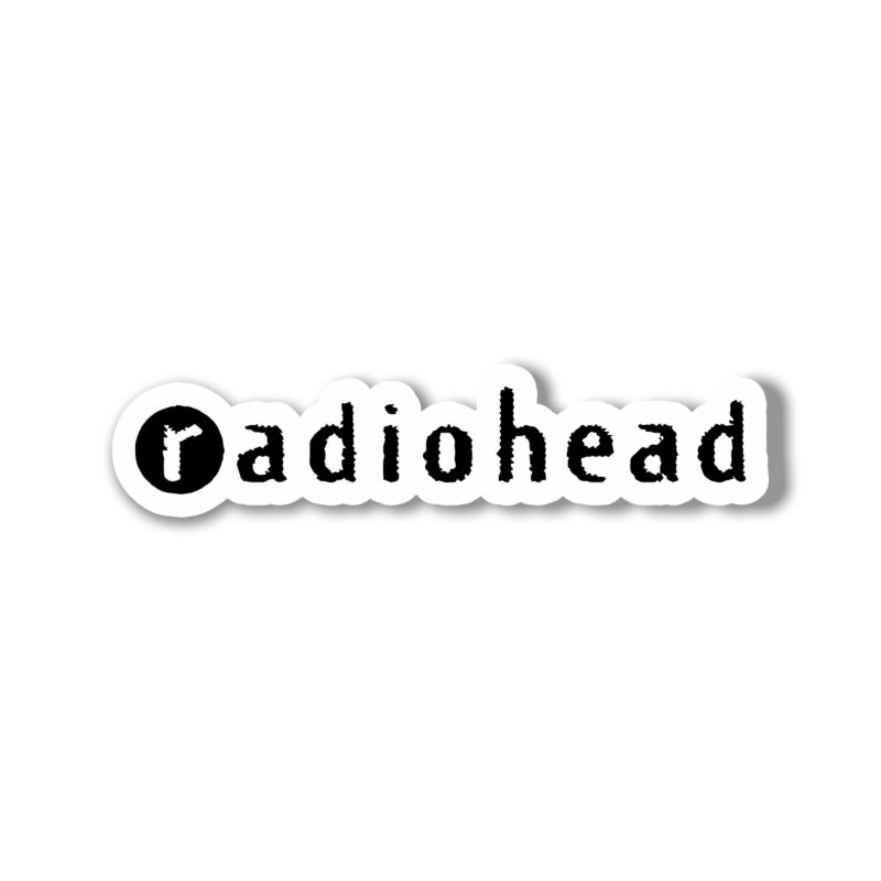 Radiohead - Name 2 - Full Color Vinyl Sticker - Custom Size