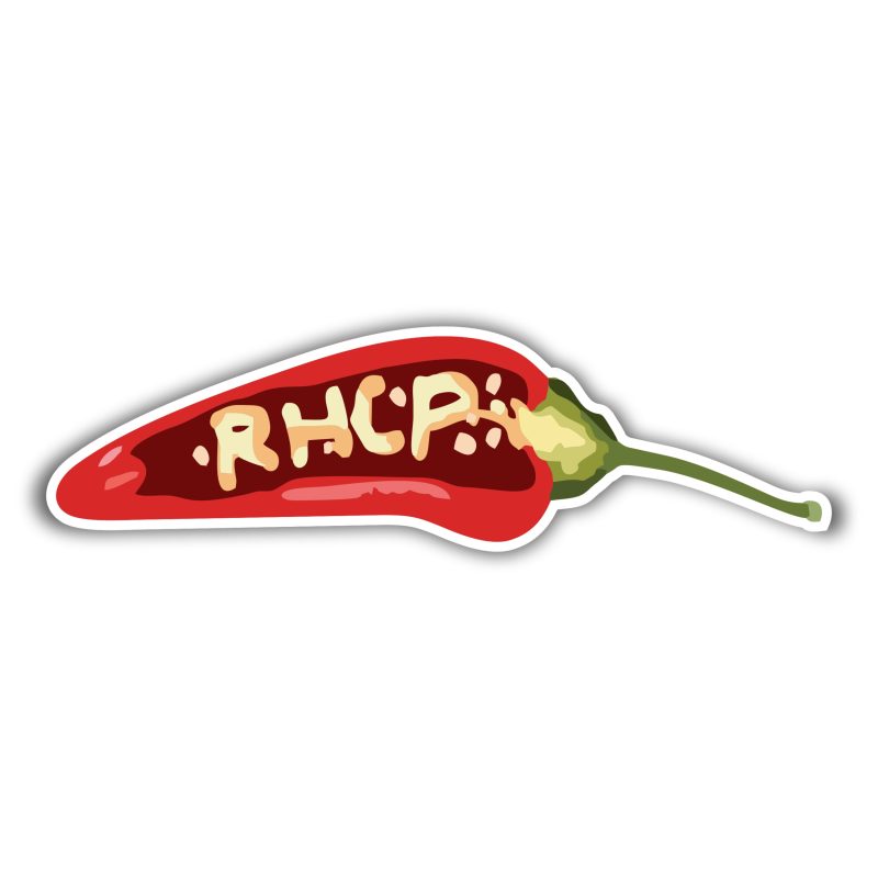 Red Hot Chili Peppers Full Color Vinyl Decal - Custom Size