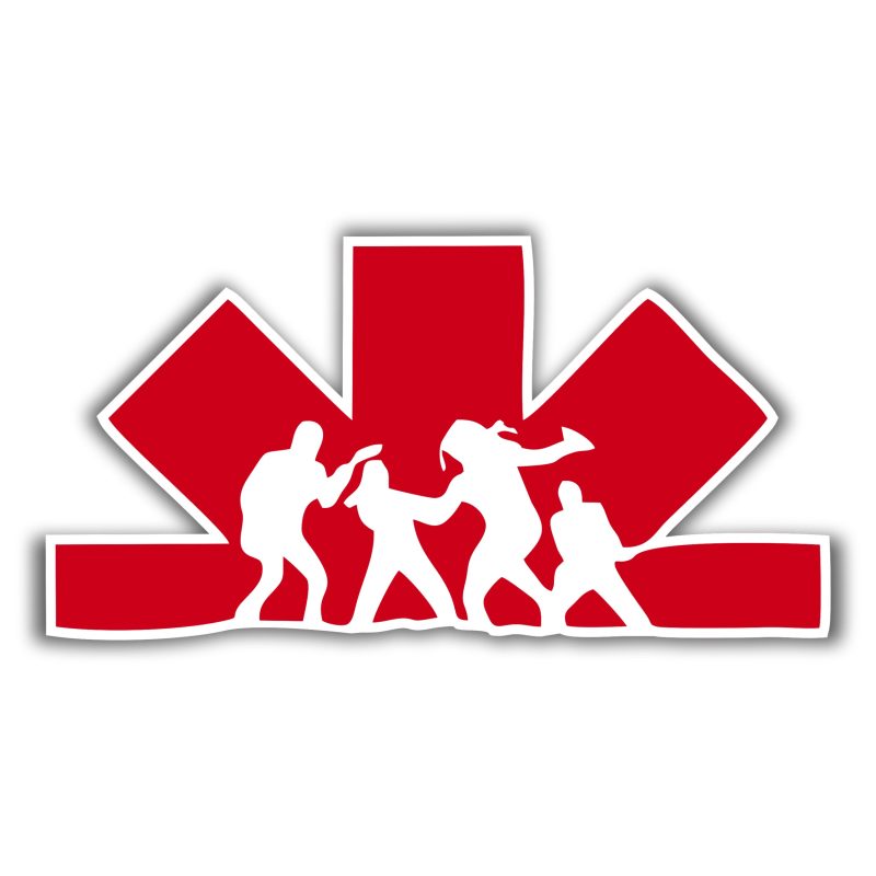 Red Hot Chili Peppers Full Color Vinyl Decal - Custom Size