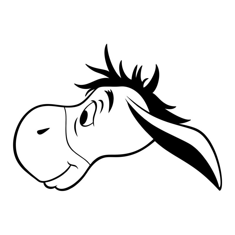Winnie The Pooh - Eeyore Vinyl Sticker - Custom Size