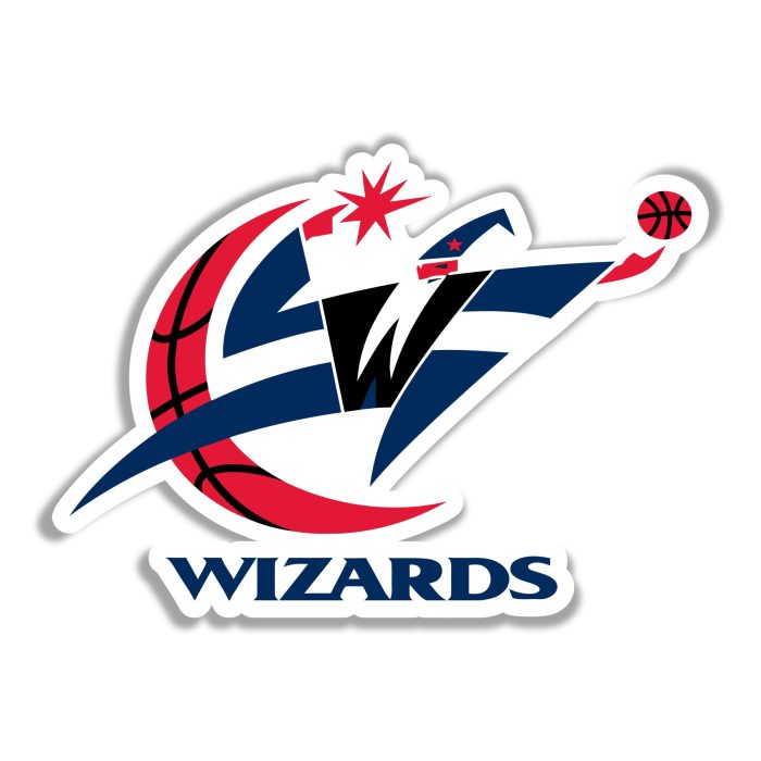 Washington Wizards Full Color Vinyl Sticker - Custom Size