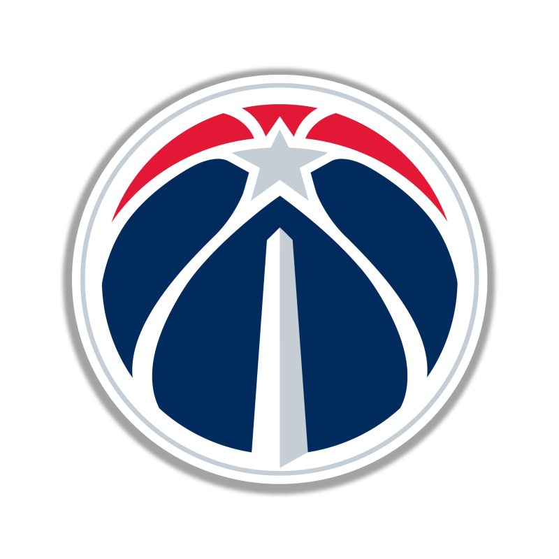 Washington Wizards - BasketBall -  Full Color Vinyl Sticker - Custom Size