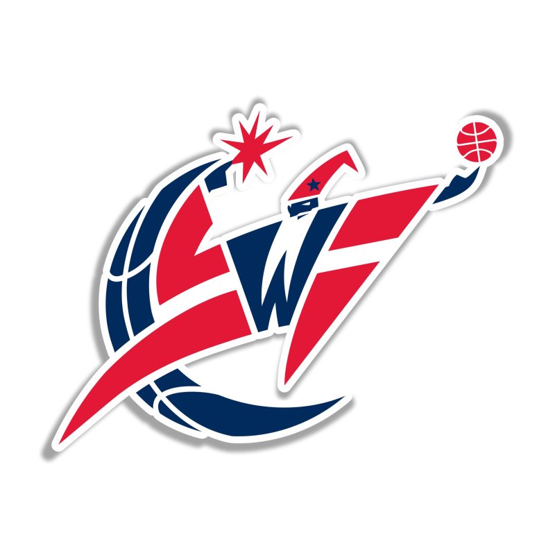 Washington Wizards Full Color Vinyl Sticker - Custom Size