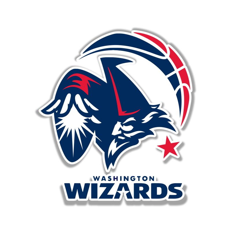 Washington Wizards Full Color Vinyl Sticker - Custom Size
