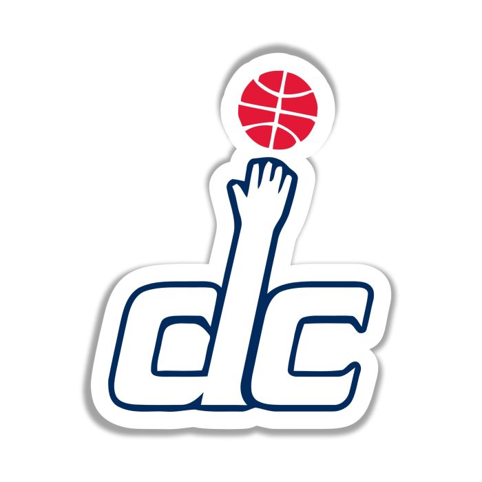 Washington Wizards Full Color Vinyl Sticker - Custom Size