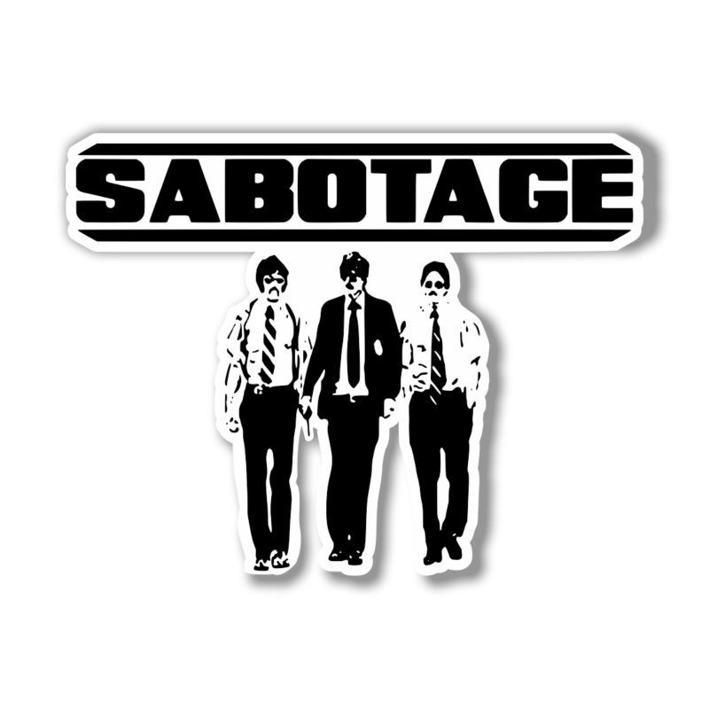 Beastie Boys - Sabotage - Full Color Vinyl Sticker - Custom Size