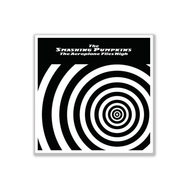 The Smashing Pumpkins - The Aeroplane Flies High Album Cover - Full Color Vinyl Sticker - Custom Size
