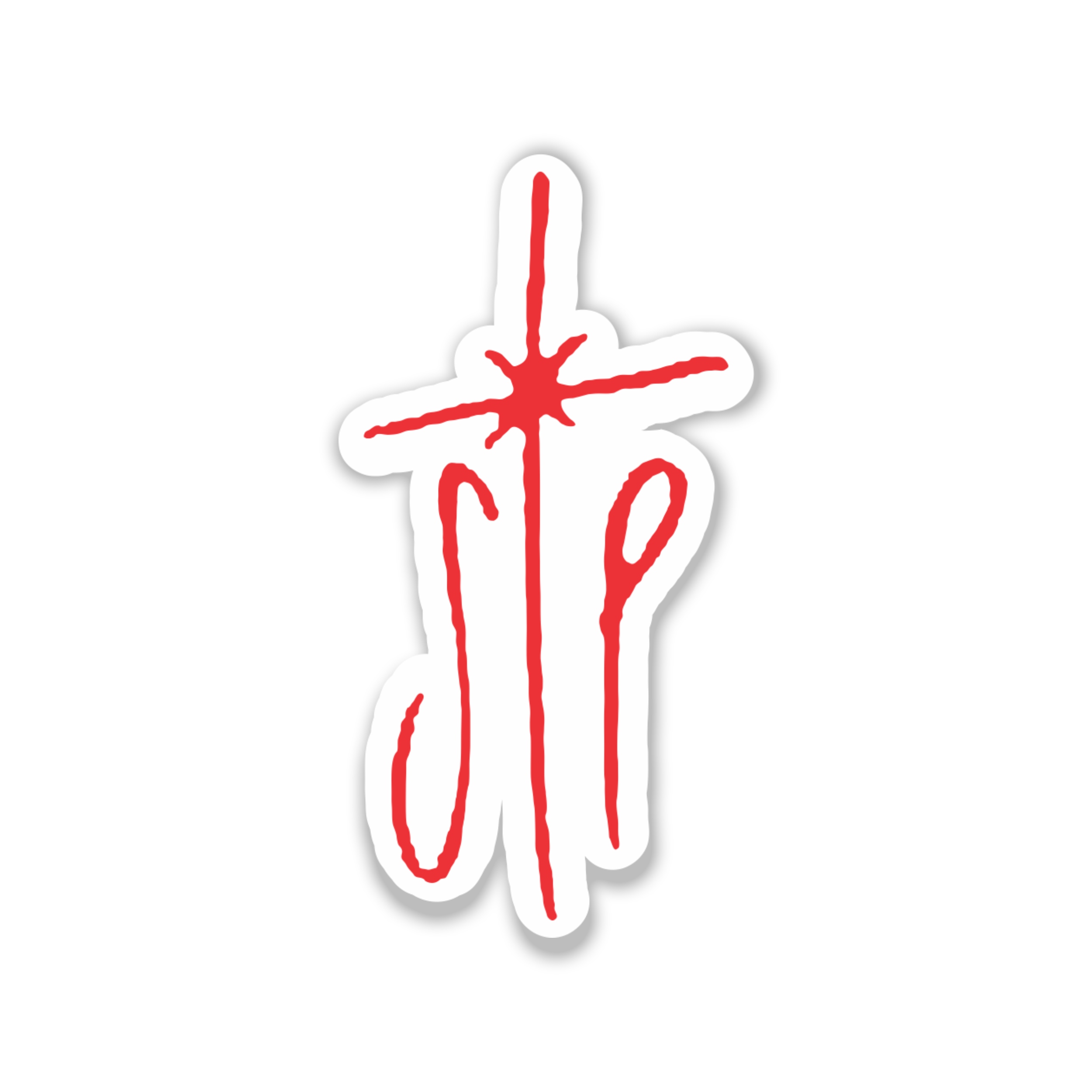 The Smashing Pumpkins - SP in Red - Full Color Vinyl Sticker - Custom Size