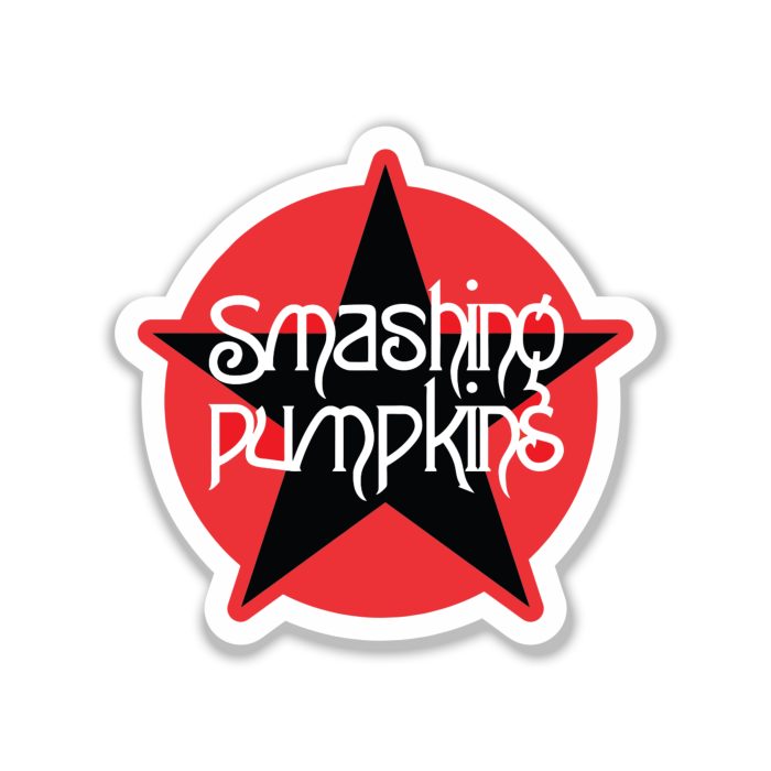 The Smashing Pumpkins - Star in Circle - Full Color Vinyl Sticker - Custom Size