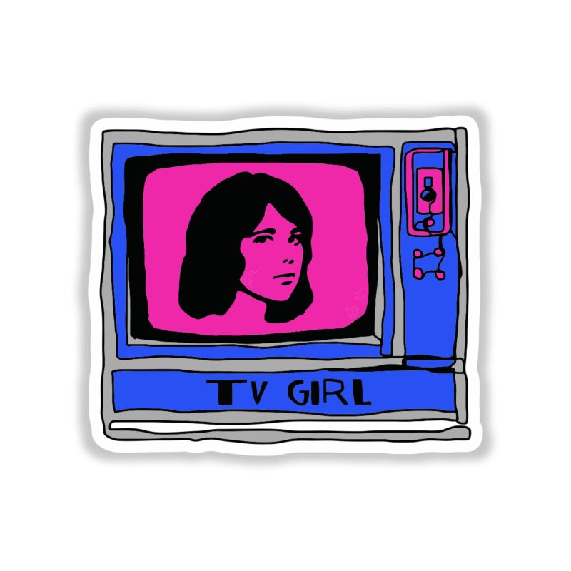 Tv Girl - TV - Full Color Vinyl Sticker - Custom Size
