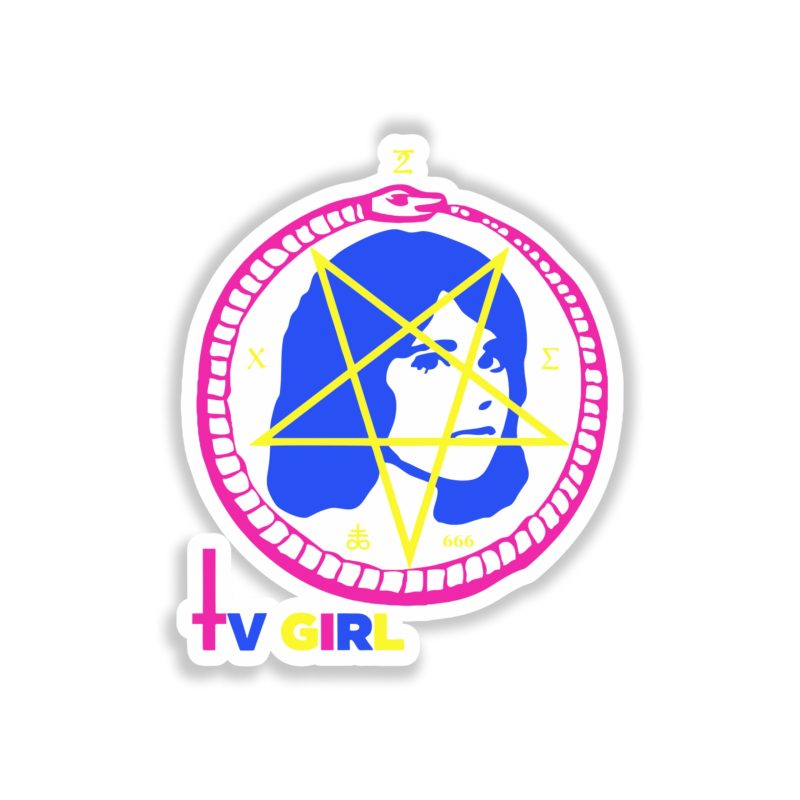 Tv Girl - Satan Girl With Name 3 - Full Color Vinyl Sticker - Custom Size
