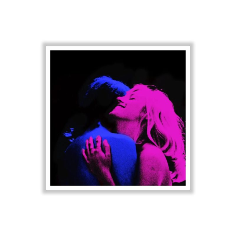 Tv Girl - French Exit Album Cover in Pink And Blue - Full Color Vinyl Sticker - Custom Size