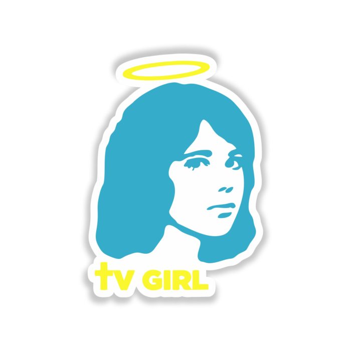 Tv Girl - Angel Girl - Full Color Vinyl Sticker - Custom Size